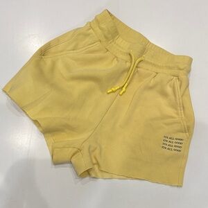 Yellow Casual Shorts